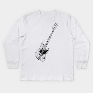 Bass Guitar Kids Long Sleeve T-Shirt